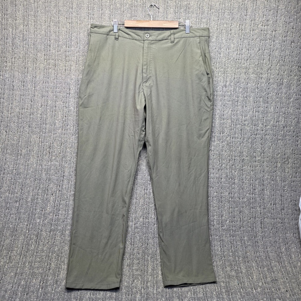 Skyr Men's Pants 38x30 XL Olive‎ Green Tricot Dynasty Slim Fit Golf Stretch Tech